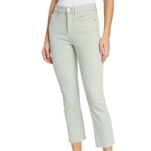 NEW Veronica Beard Carly Cropped Kick Jeans in Silver Sage